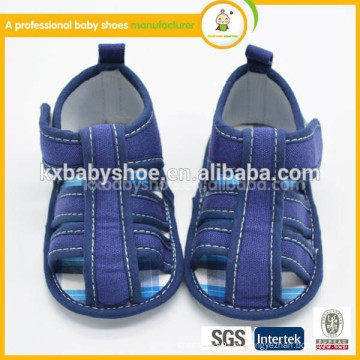 2015 exclusivo novo design de moda artesanal sofisticado promoções denim sandálias de bebê para menino